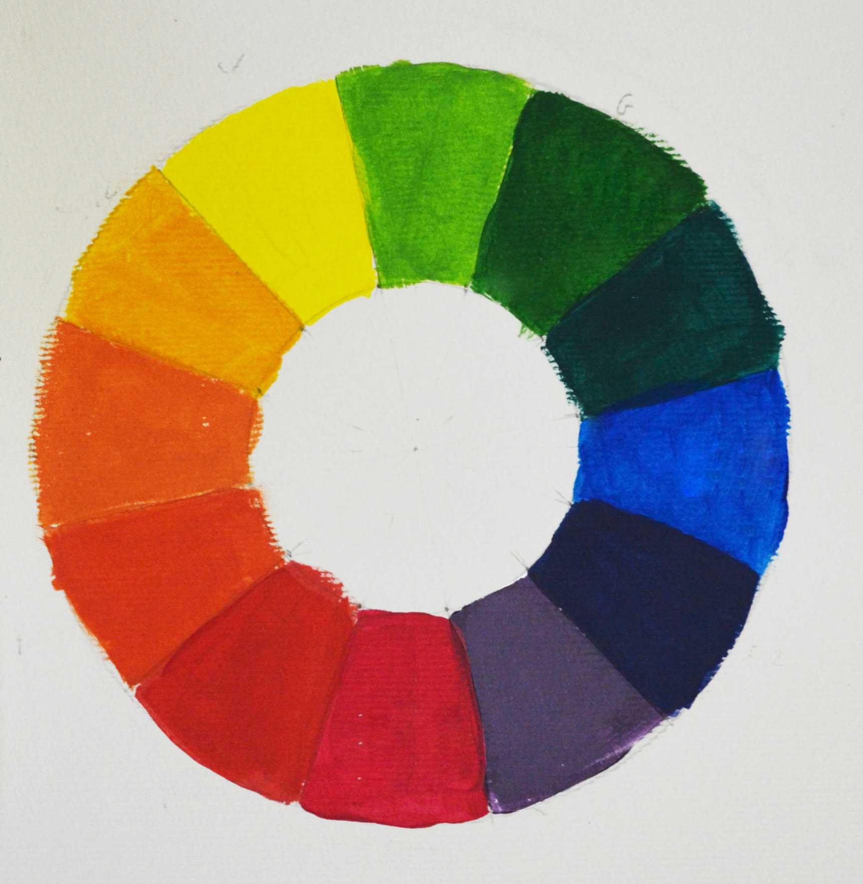 Изобразите цветным. Цветовой круг акварелью цветоведение. Цветовой круг Иттена 12 цветов. Цветовой круг Иттена гуашью. Цветовой круг в изобразительном искусстве.