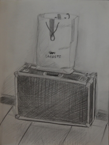 2 Second Sketch - Drone Case and Lacoste Bag