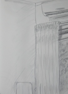 4 - 1st Pencil Sketch in my Apartment