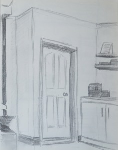 9 - 4th Pencil Sketch in my Apartment