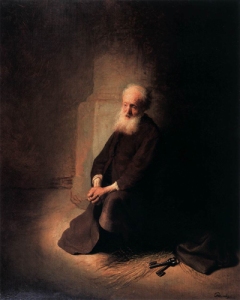 Rembrandt van Rijn Apostle Peter in Prison 1631