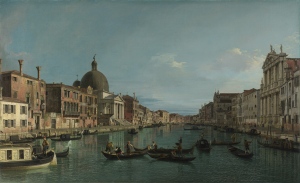 Canaletto - The Grand Canal with S Simeone Piccolo